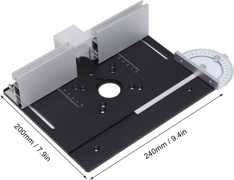 Cocoarm Router Table, Router with Top Plate Router Lifting Base Woodworking Slotting Trimming Chamfering Table Top Router Lifts for Woodworking (Black) - Image 5